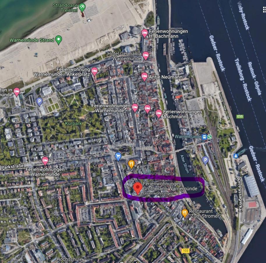 Willa Zur Duene Warnemuende Rostock Zewnętrze zdjęcie